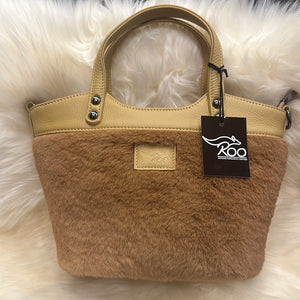 Roo Fur Large Bucket Bag-Leather Bags-Genuine UGG PERTH