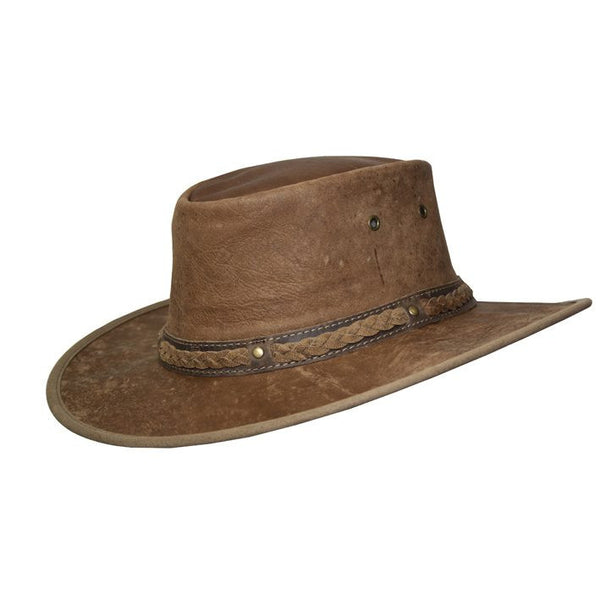 Kangaroo Leather Hat - Hickory-Hats-Genuine UGG PERTH