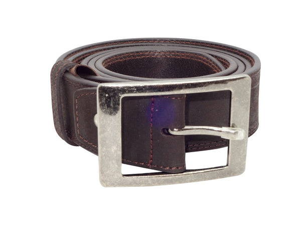 Country Style Buckle - Dark Brown-Belt-Genuine UGG PERTH