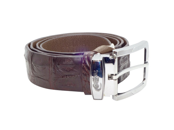 Crocodile Leather Belt - Dark Brown-Belt-Genuine UGG PERTH