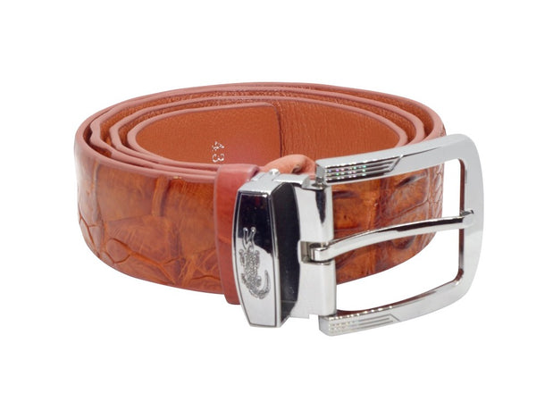 Crocodile Leather Belt - Tan-Belt-Genuine UGG PERTH