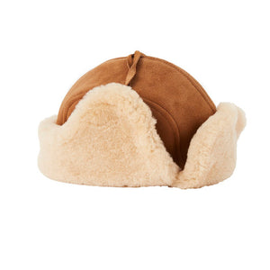 Sheepskin Hat with Tie-UGG Accessories-Genuine UGG PERTH