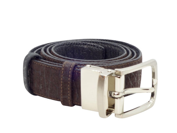 Reversible Slim Roo Belt - Black & Dark Brown-Belt-Genuine UGG PERTH