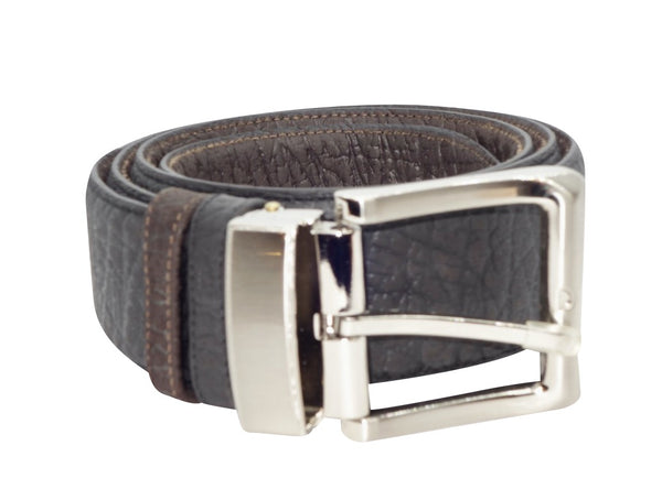 Reversible Roo Belt - Black & Dark Brown-Belt-Genuine UGG PERTH