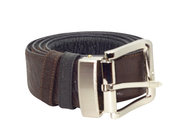 Reversible Roo Belt - Black & Dark Brown-Belt-Genuine UGG PERTH