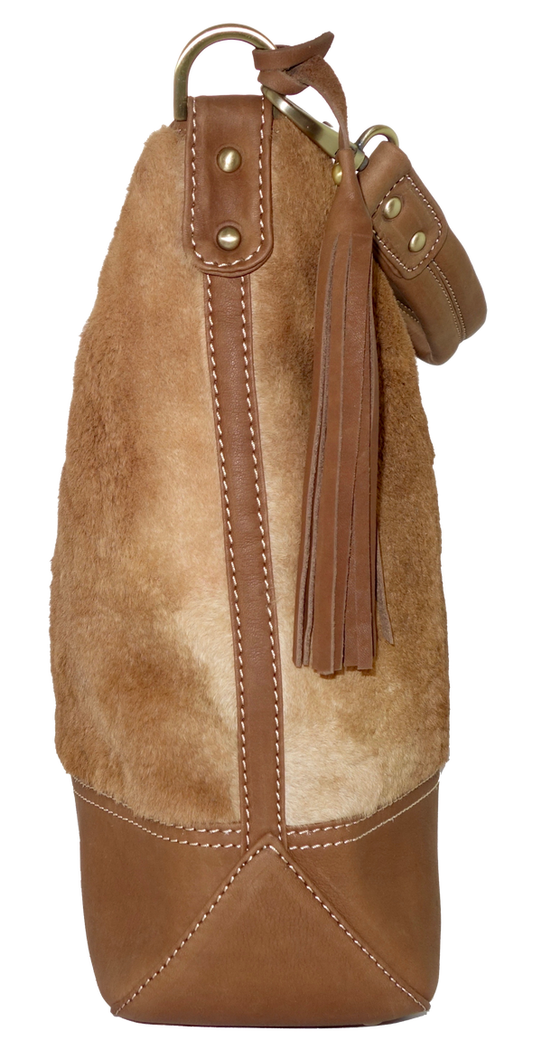 Roo Fur Tote Handbag-Leather Bags-Genuine UGG PERTH