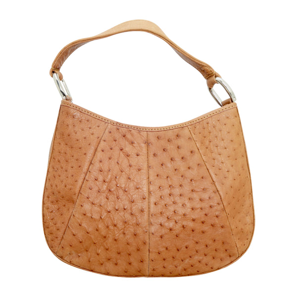 Ostrich Round Hobo Handbag - 4 Colours-Handbags-Genuine UGG PERTH