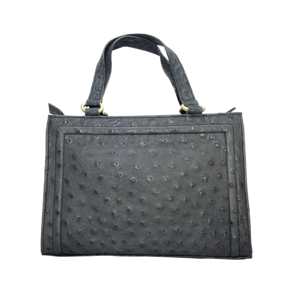 Ostrich Cuboid Handbag - 3 Colours-Handbags-Genuine UGG PERTH