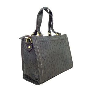 Ostrich Cuboid Handbag - 3 Colours-Handbags-Genuine UGG PERTH