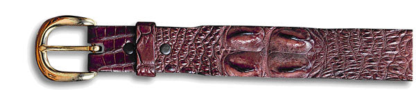 Crocodile Leather Belt - Black-Belt-Genuine UGG PERTH