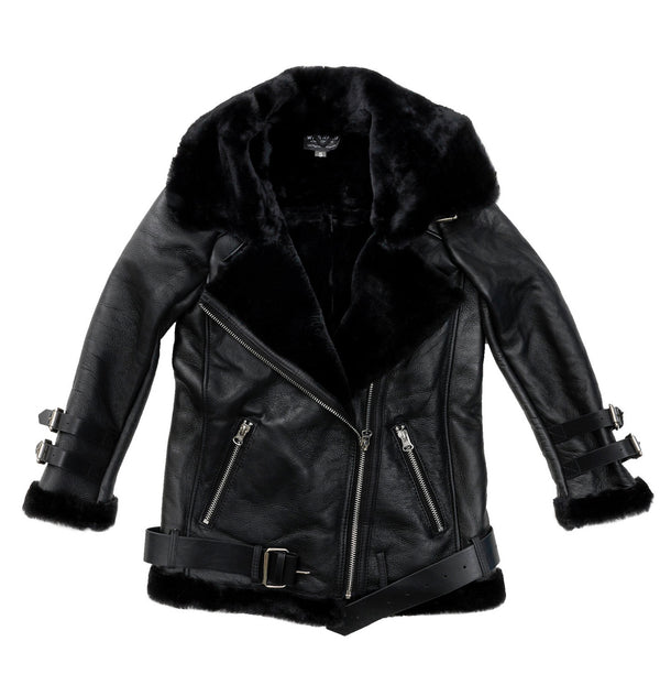 Women's Biker Jacket Black – Genuine UGG PERTH
