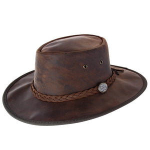 Full Grain Leather - Dark Brown-Hats-Genuine UGG PERTH