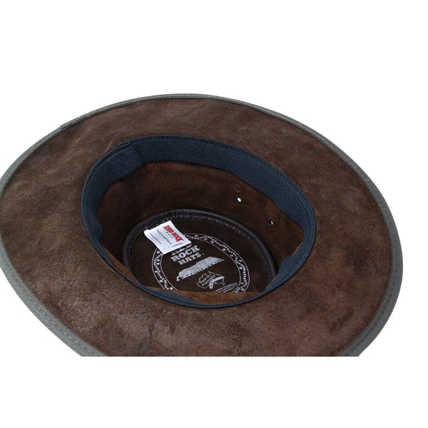 Kangaroo Leather Hat - Dark Brown-Hats-Genuine UGG PERTH