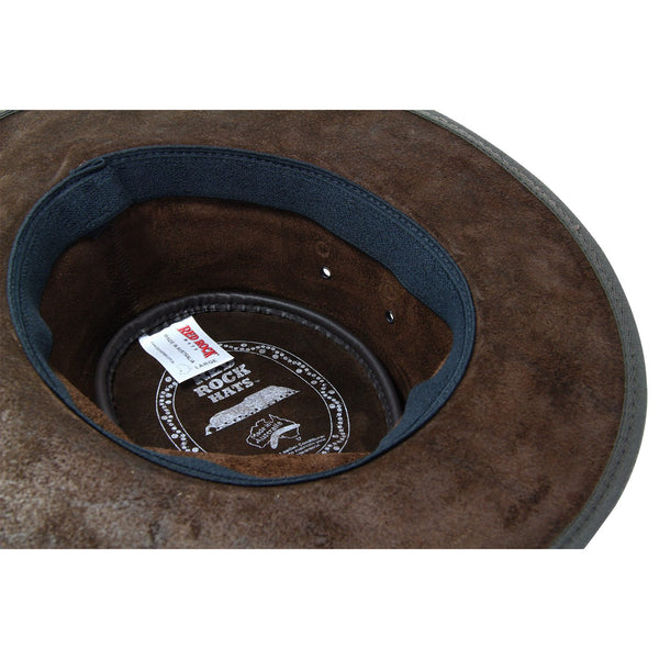 Kangaroo Leather Hat - Dark Brown-Hats-Genuine UGG PERTH